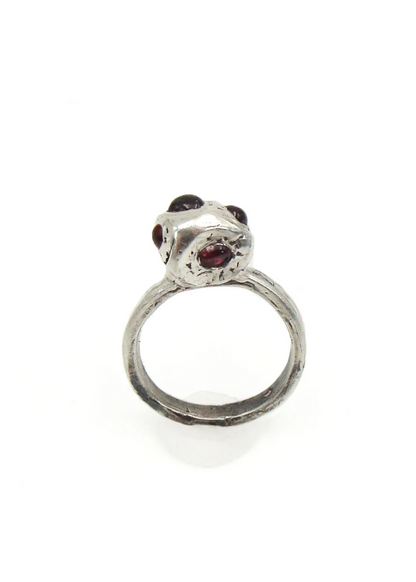 Screaming Jewellery Garnet fungus blob ring