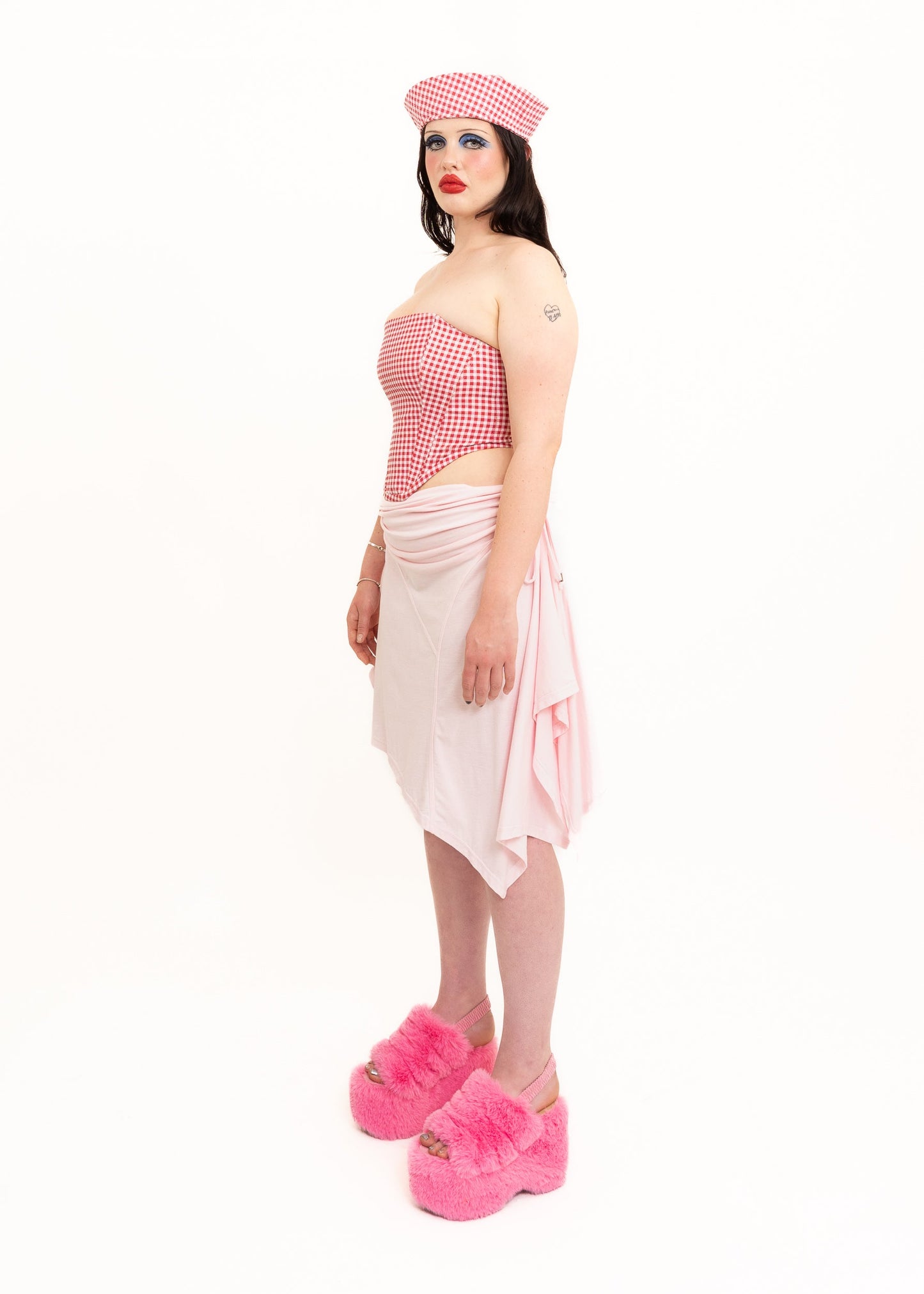 Pippin’s Apparel Gingham strapless corset Bizarre Bazaar