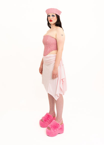 Pippin’s Apparel Gingham strapless corset Bizarre Bazaar