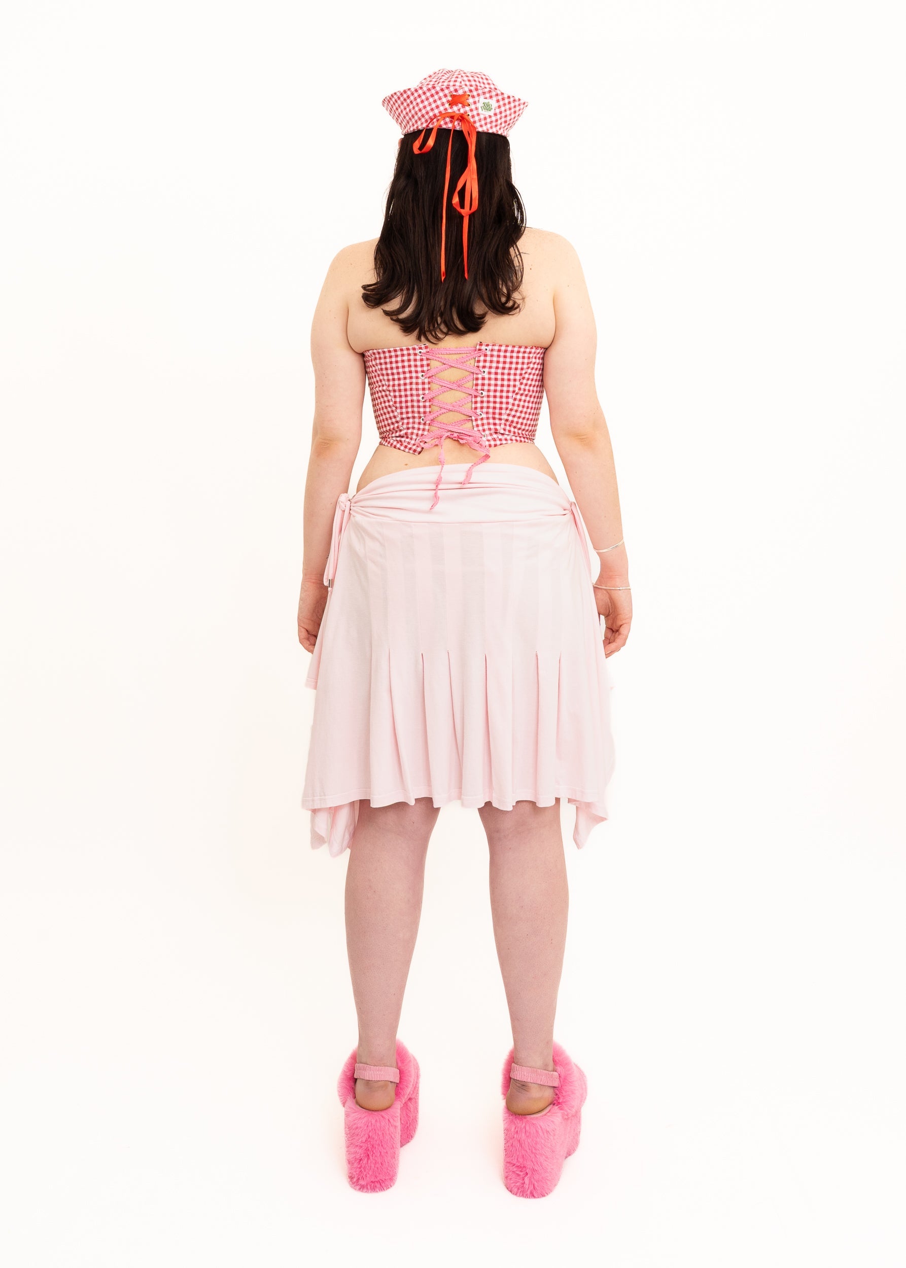 Pippin’s Apparel Gingham strapless corset Bizarre Bazaar