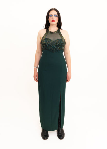 Oscar Creations Glass beaded evening dress Bizarre Bazaar