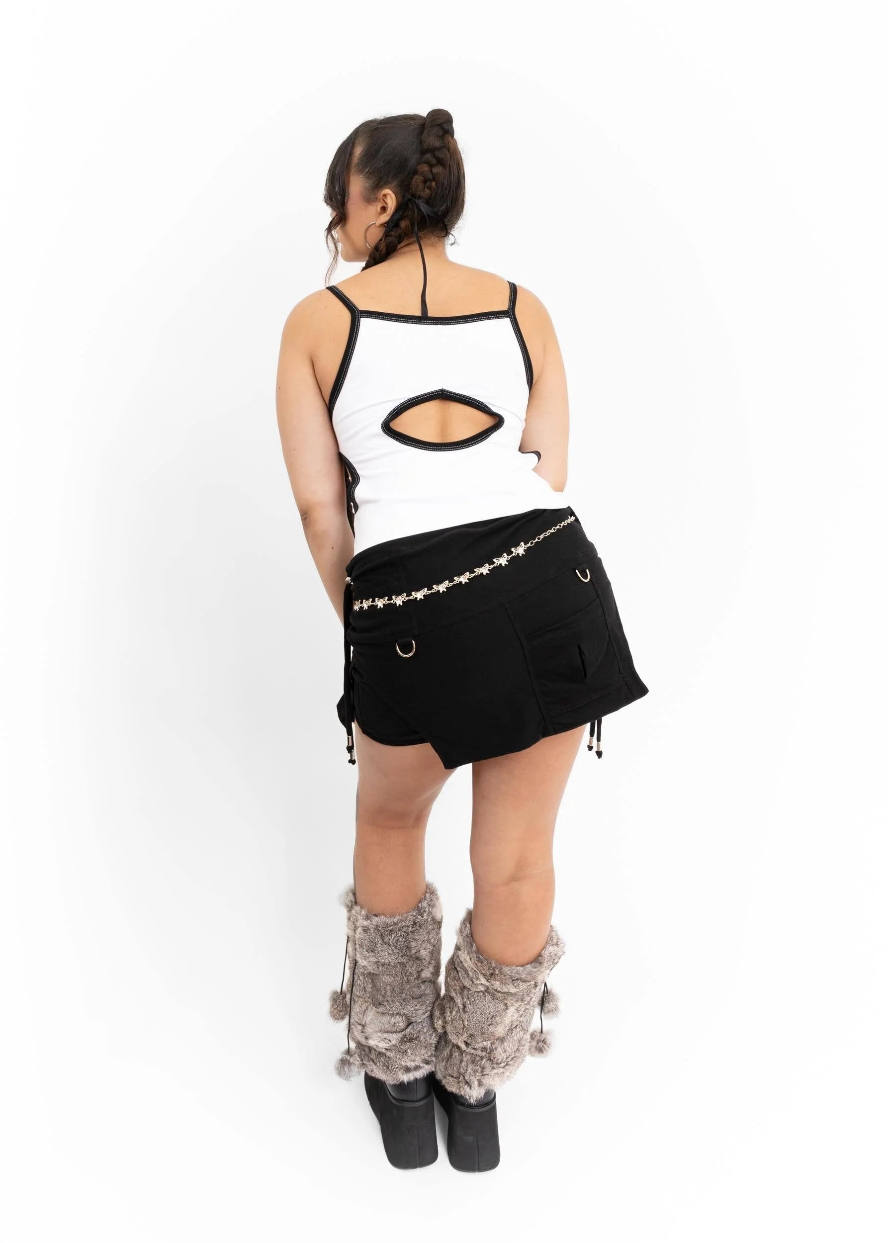 Spitsubishi Glory Hole Tank Top- White/ Black