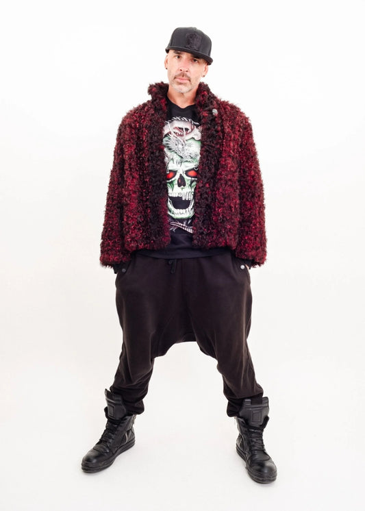 Partina Tokyo Fur Goth poodle curly fleece jacket