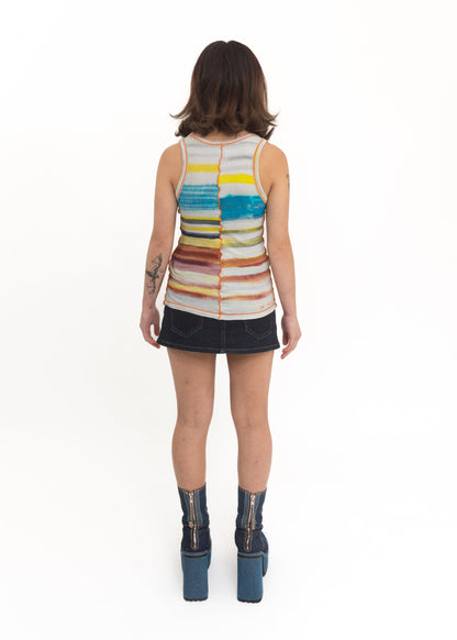 Gradient logo tank top