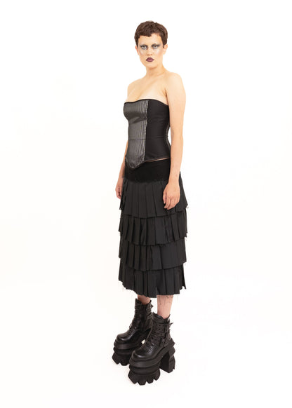 Awatea Graphite Skirt Bizarre Bazaar