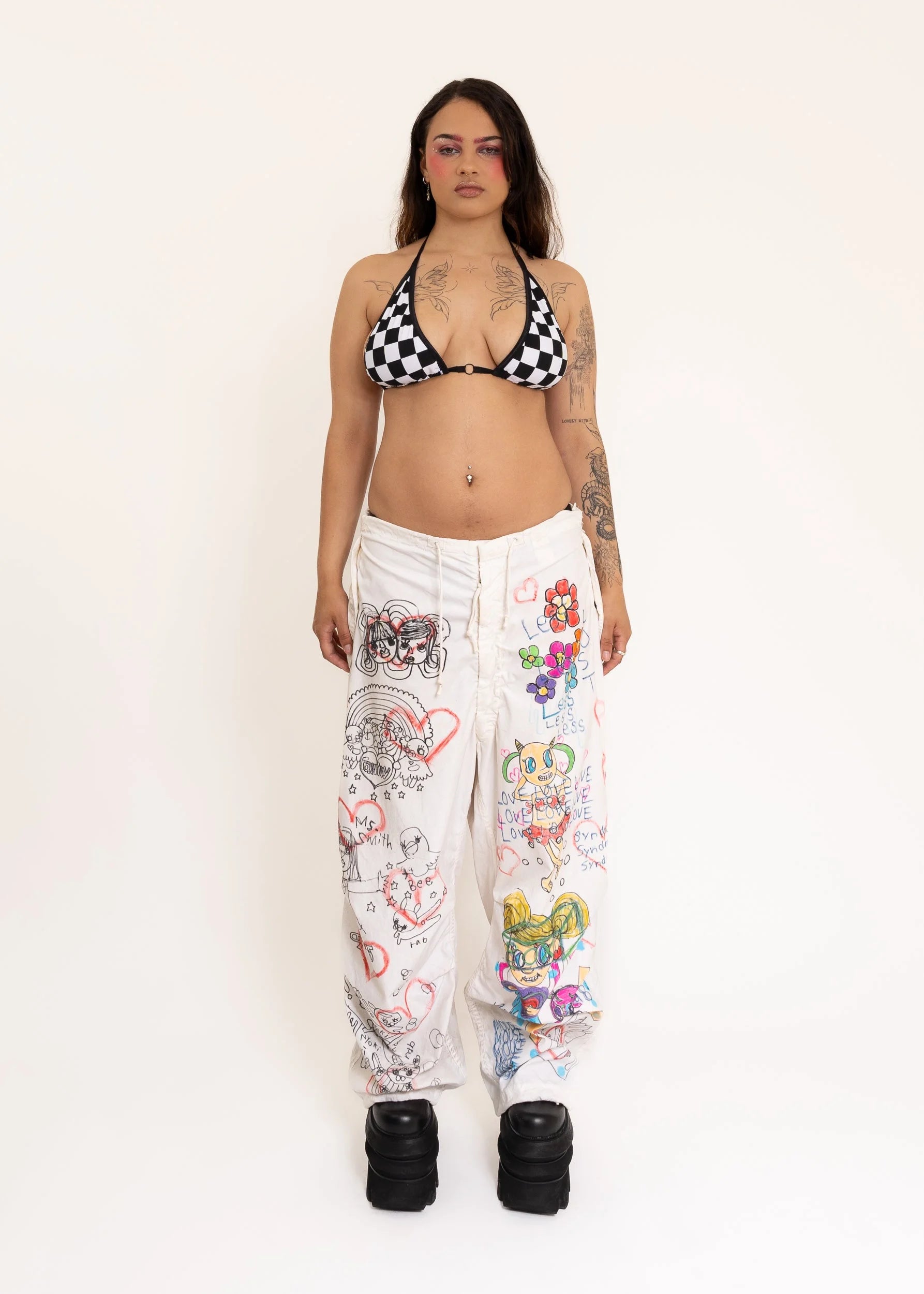 Bizarre Bazaar Hand-drawn Painter Pants