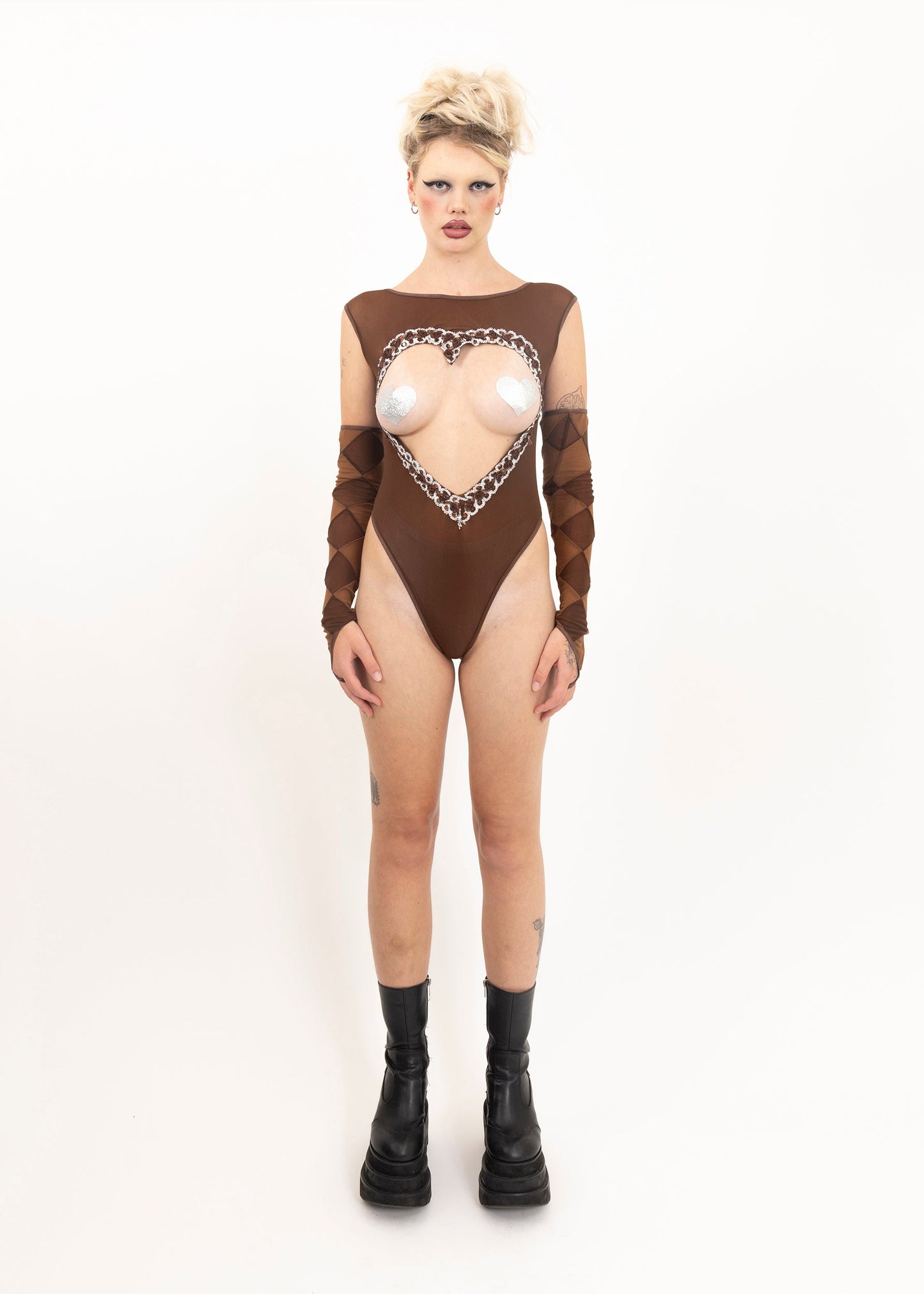 Catherine Boddy Heart cut out leotard
