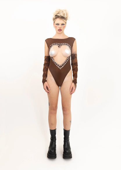 Catherine Boddy Heart cut out leotard