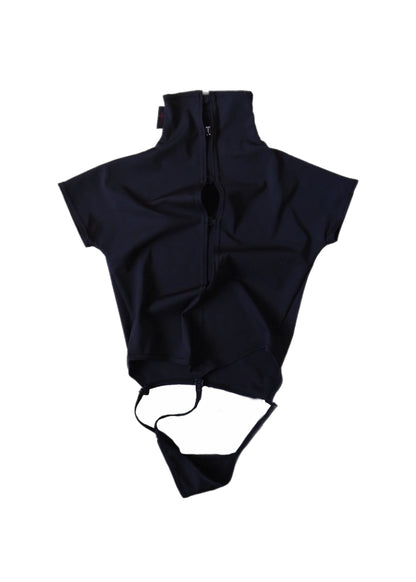 Weak Generation High cut bodysuit with detachable thong