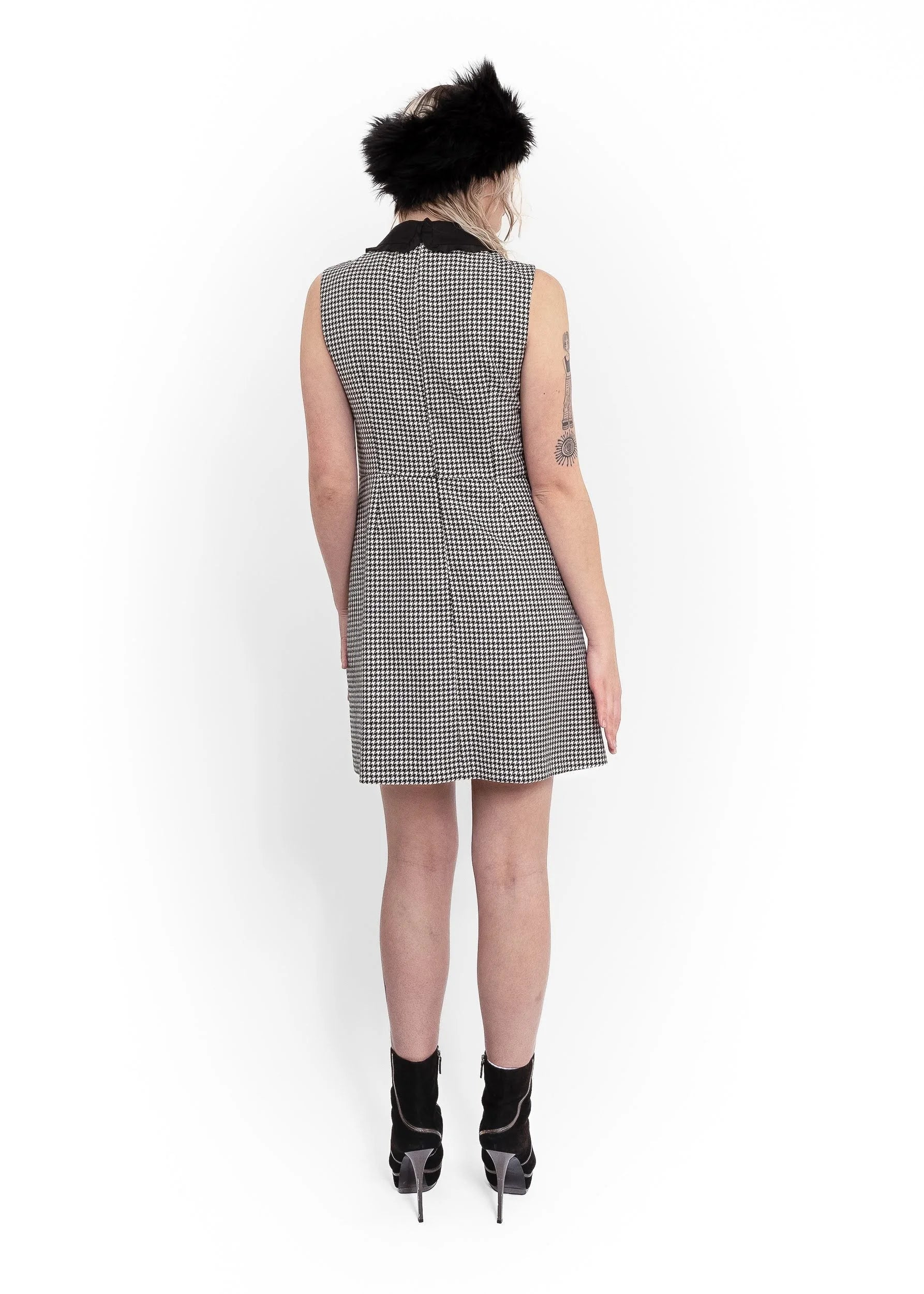 Red Valentino Houndstooth wool dress