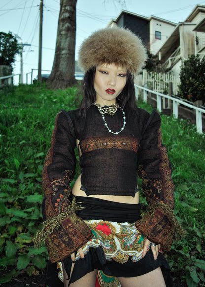 Odyssey zero waste multi-wear wool felt coat