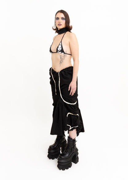 Astro Princess Jesus Triangle Bikini Top- white Bizarre Bazaar