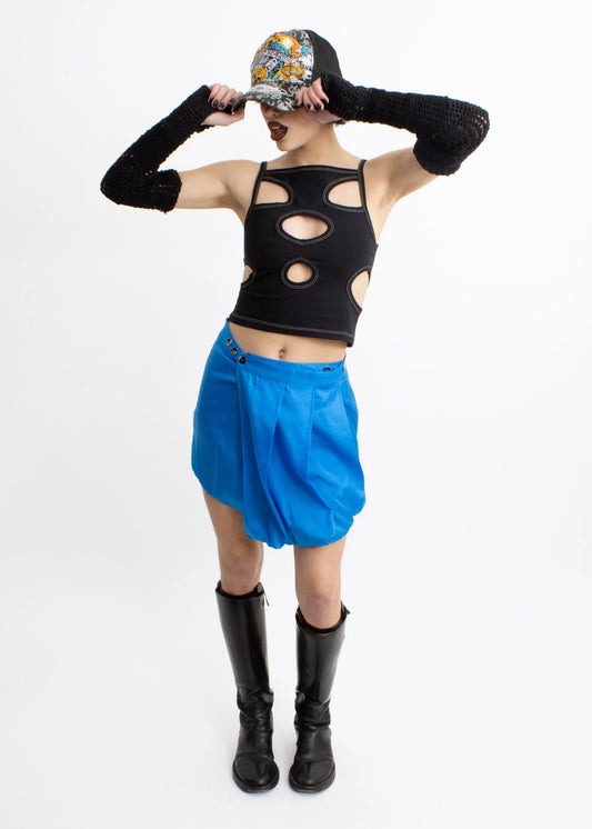 Jess Grindell Joker skirt- electric blue