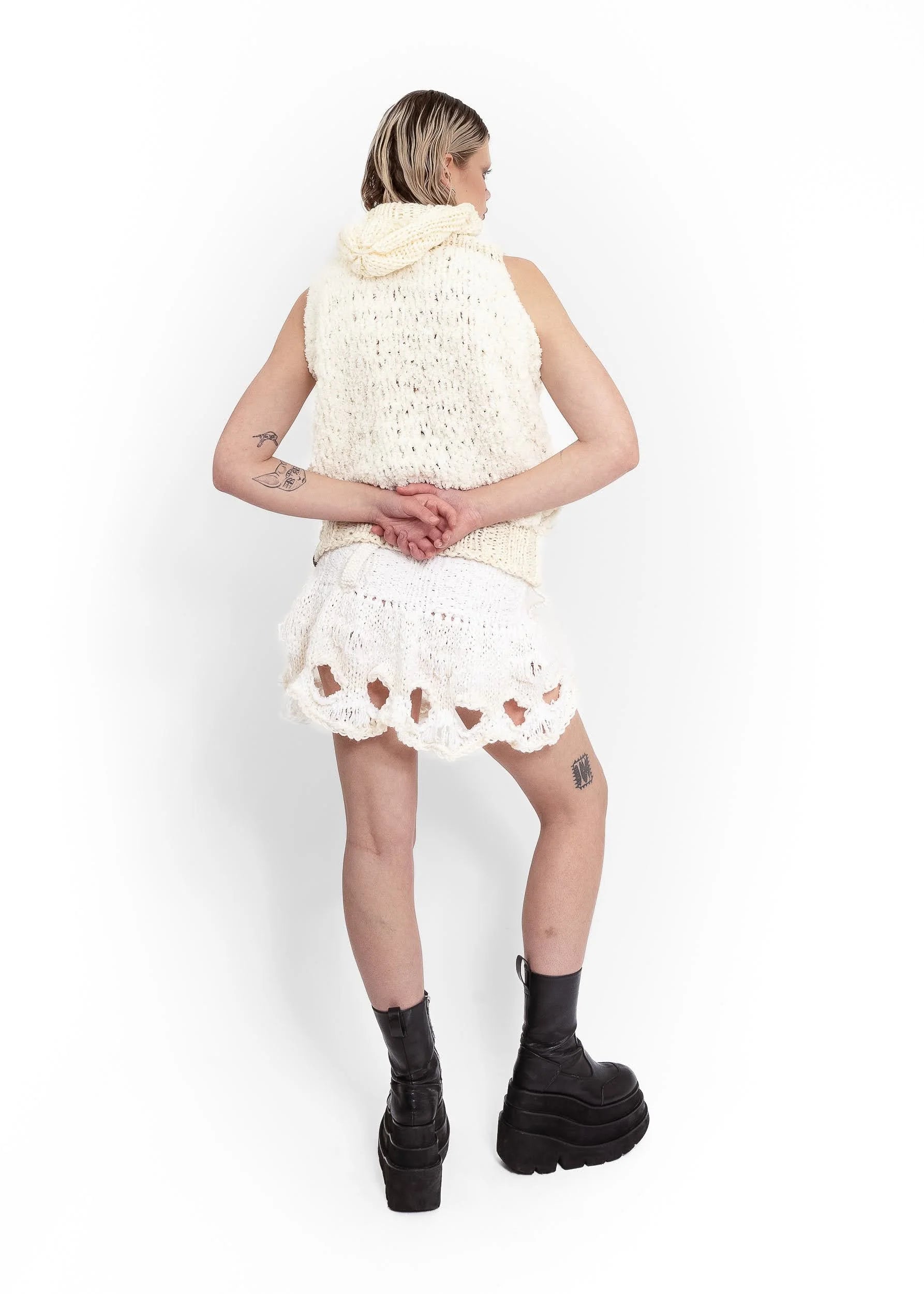 Goldi Knits K Hole Knit Bubble Skirt