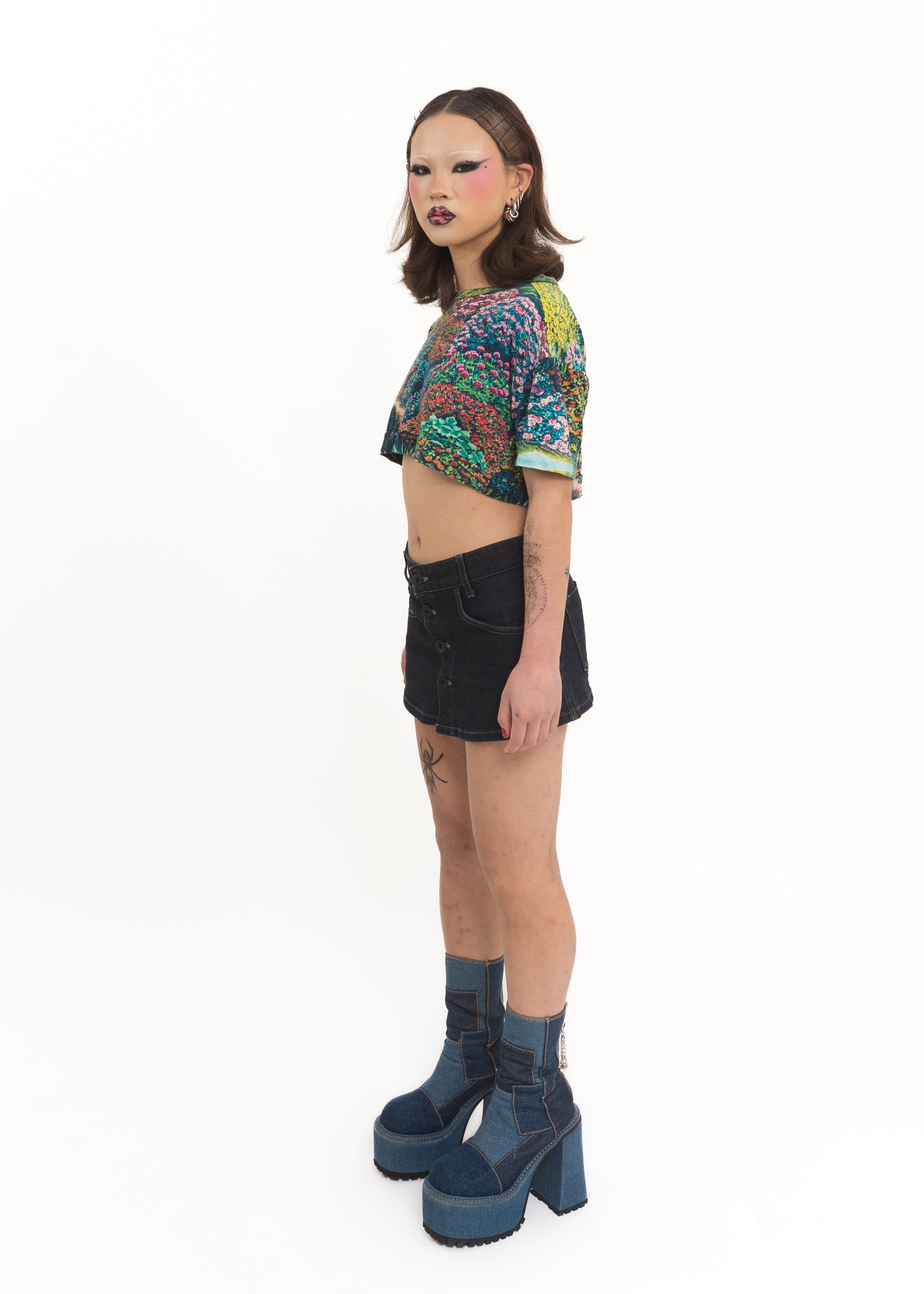 Stolen Girlfriends Club Karl Maughan collaboration Day Garden crop tee