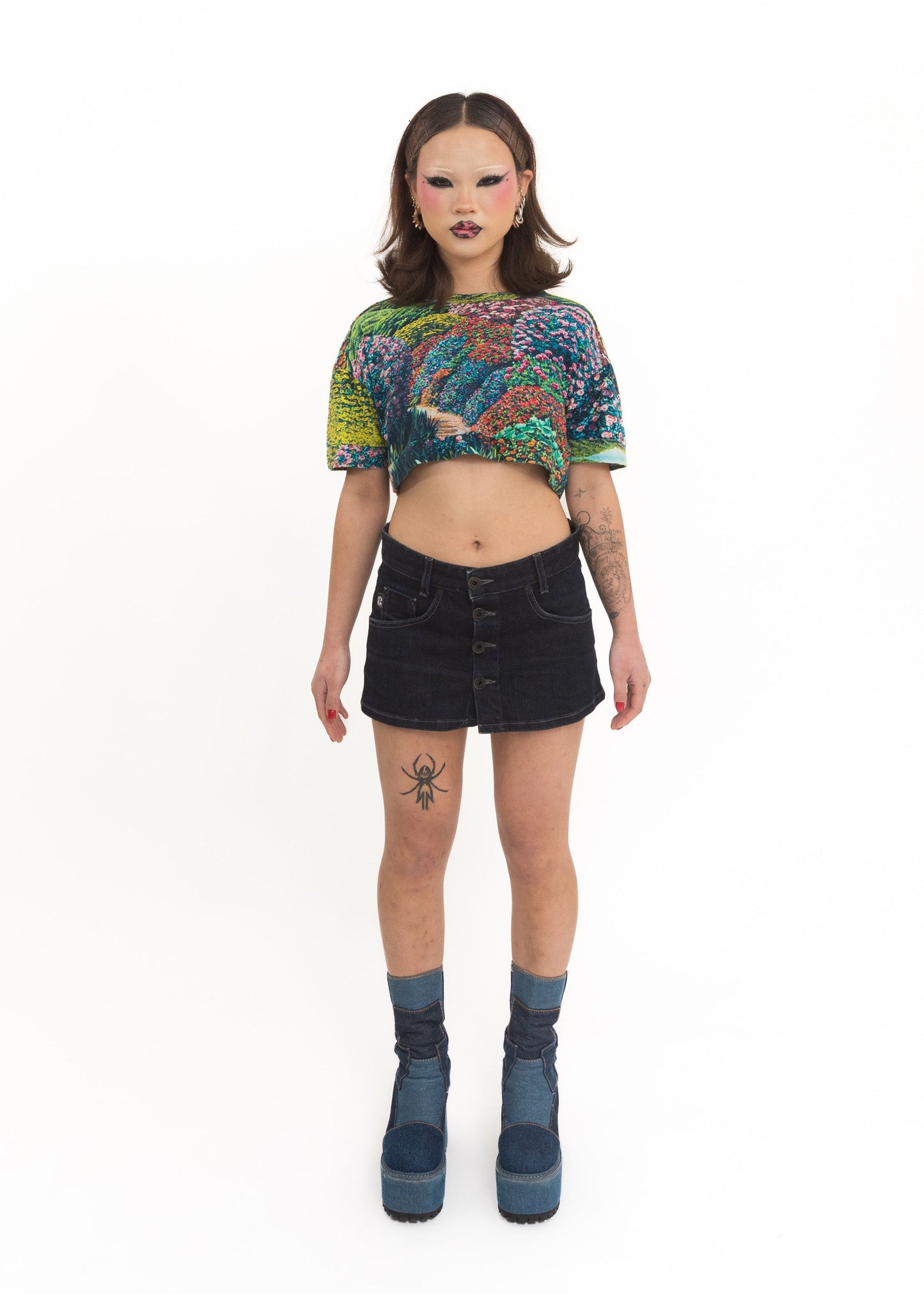 Stolen Girlfriends Club Karl Maughan collaboration Day Garden crop tee