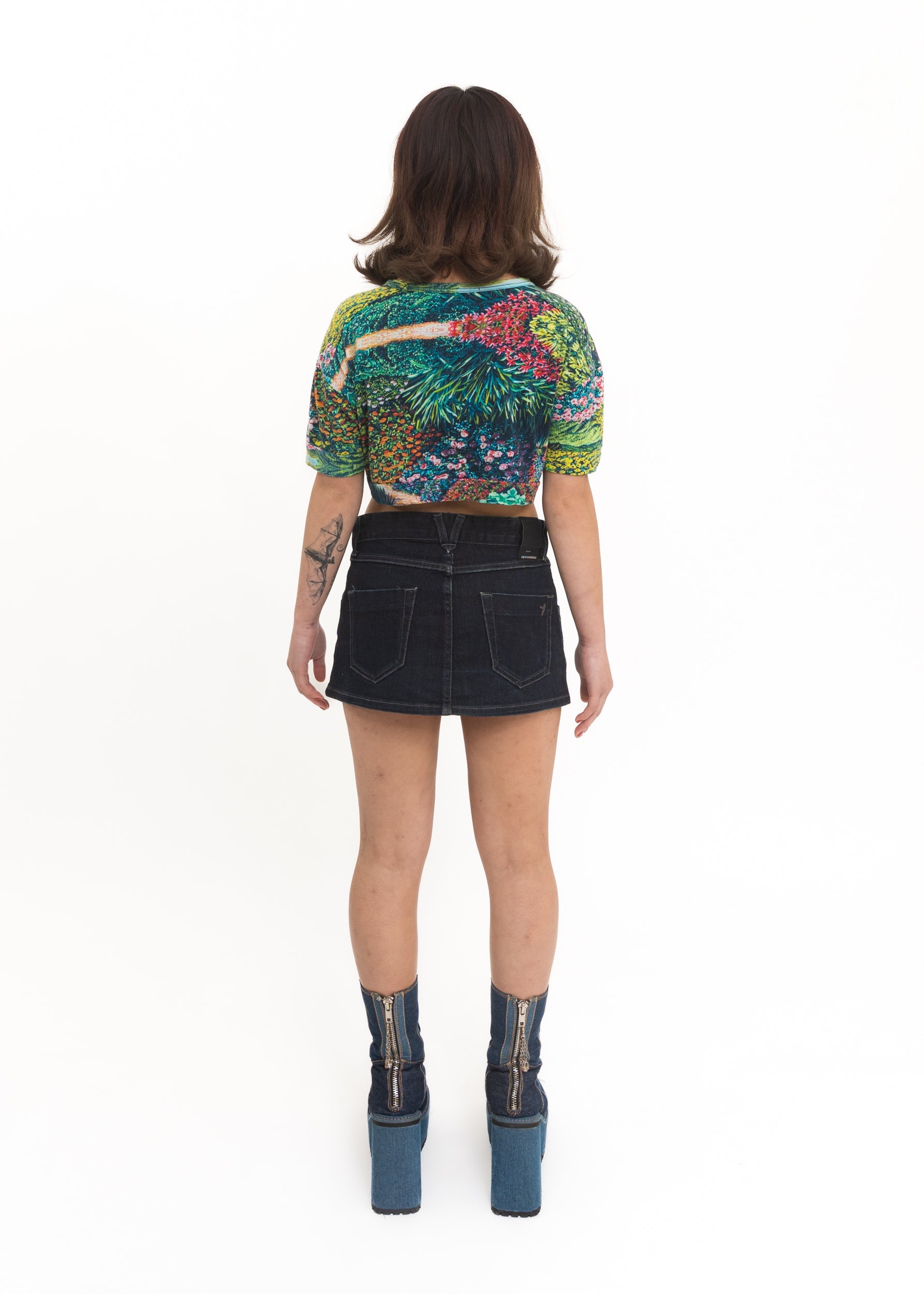 Stolen Girlfriends Club Karl Maughan collaboration Day Garden crop tee