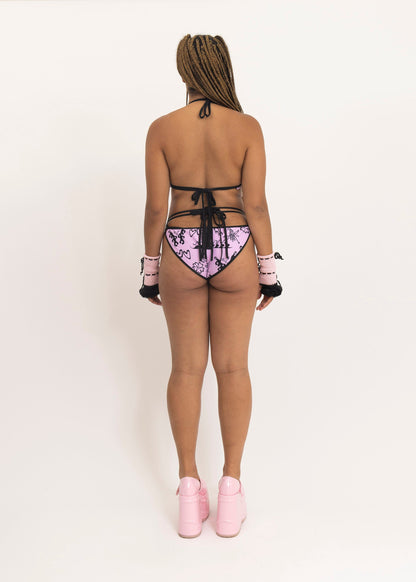 Sleeping Profit Kikini reversible bikini bottoms- Bubblegum