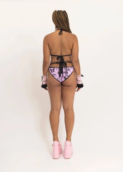 Sleeping Profit Kikini reversible bikini- Bubblegum pink/