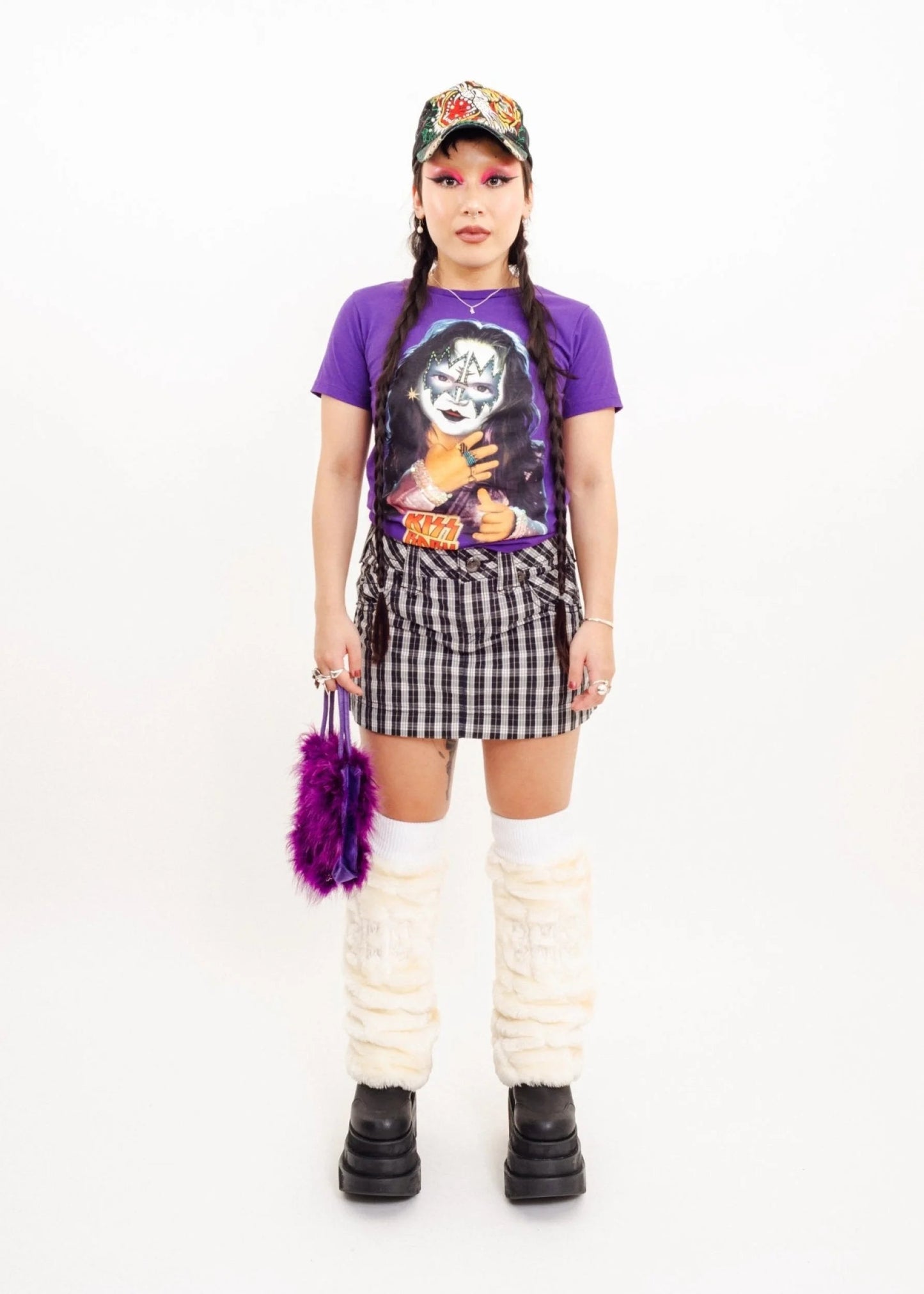 Heavy Metal Kiss punk Baby Tee #3