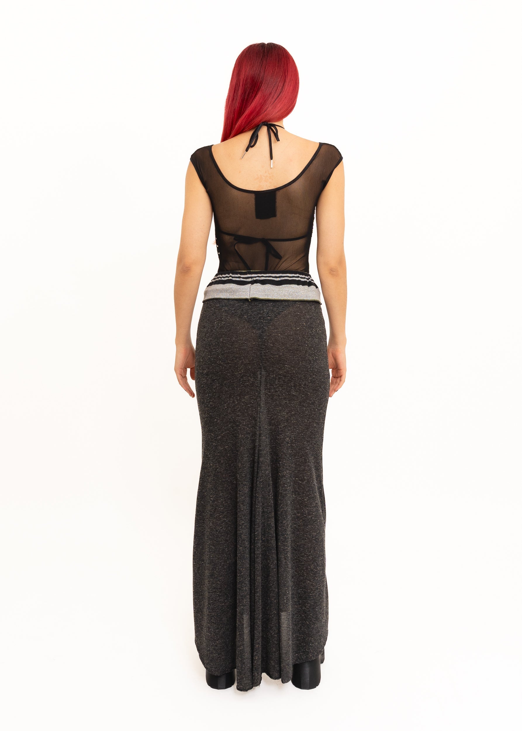 Catherine Boddy Knit maxi skirt with train Bizarre Bazaar