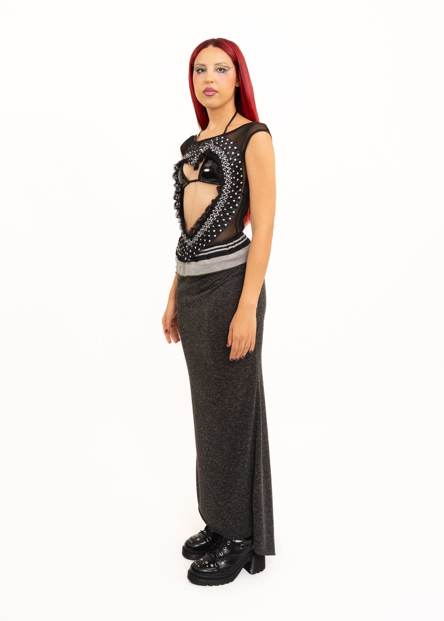 Catherine Boddy Knit maxi skirt with train Bizarre Bazaar