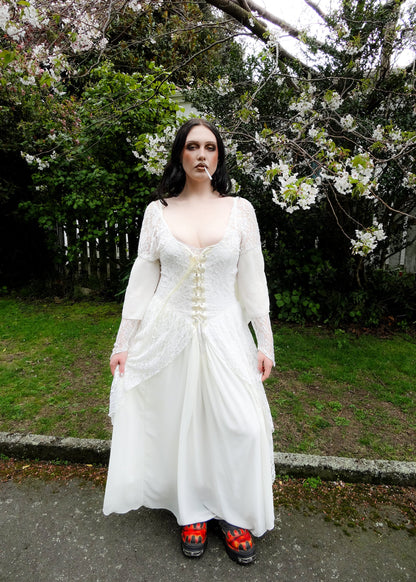 Anventagous 90s vintage whimsigoth lace dress Bizarre Bazaar