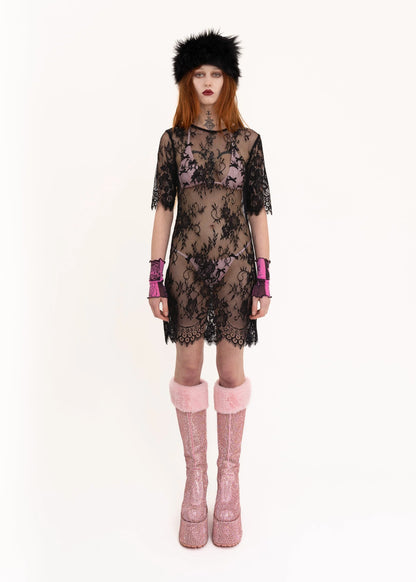 Bizarre Bazaar Lace mini dress