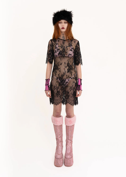 Bizarre Bazaar Lace mini dress