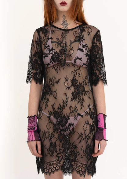 Bizarre Bazaar Lace mini dress