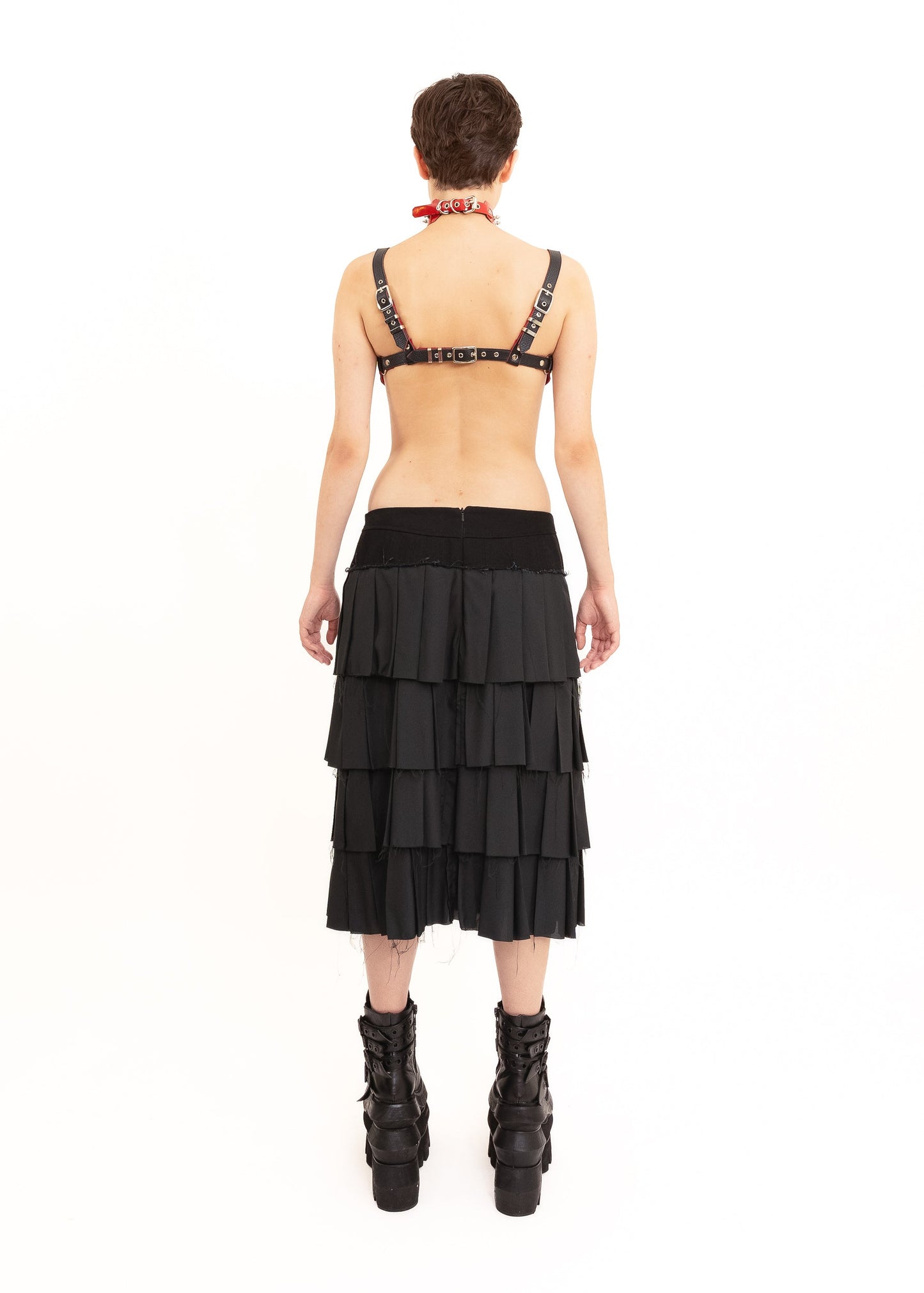 Luti Leather Bullet Bra- black Bizarre Bazaar