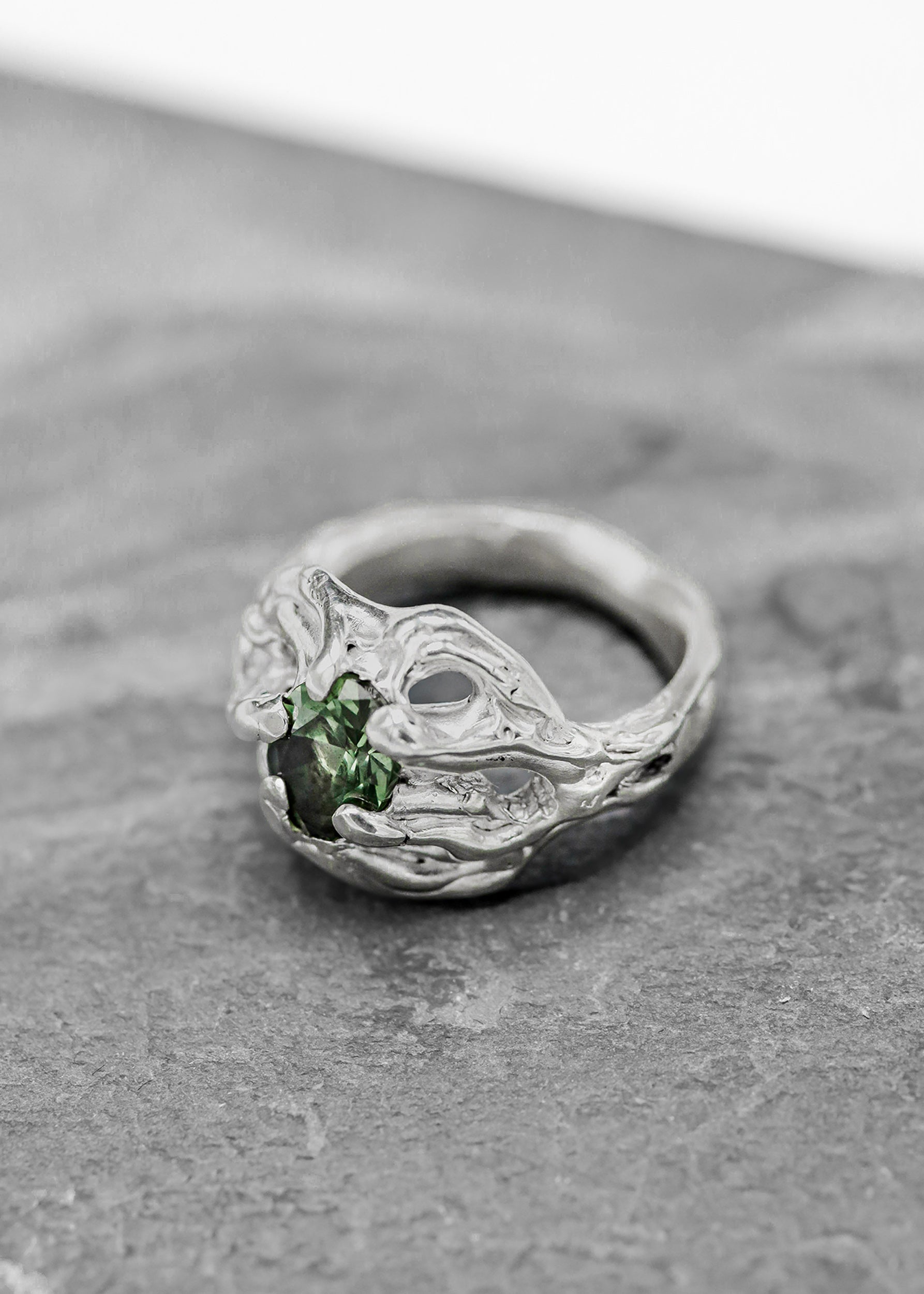 Mothmade Jewels Little Tree Stump ring Bizarre Bazaar
