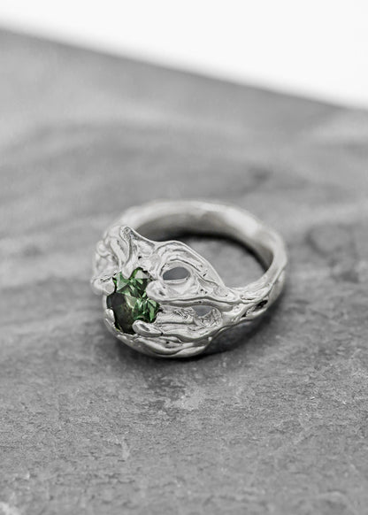 Mothmade Jewels Little Tree Stump ring Bizarre Bazaar