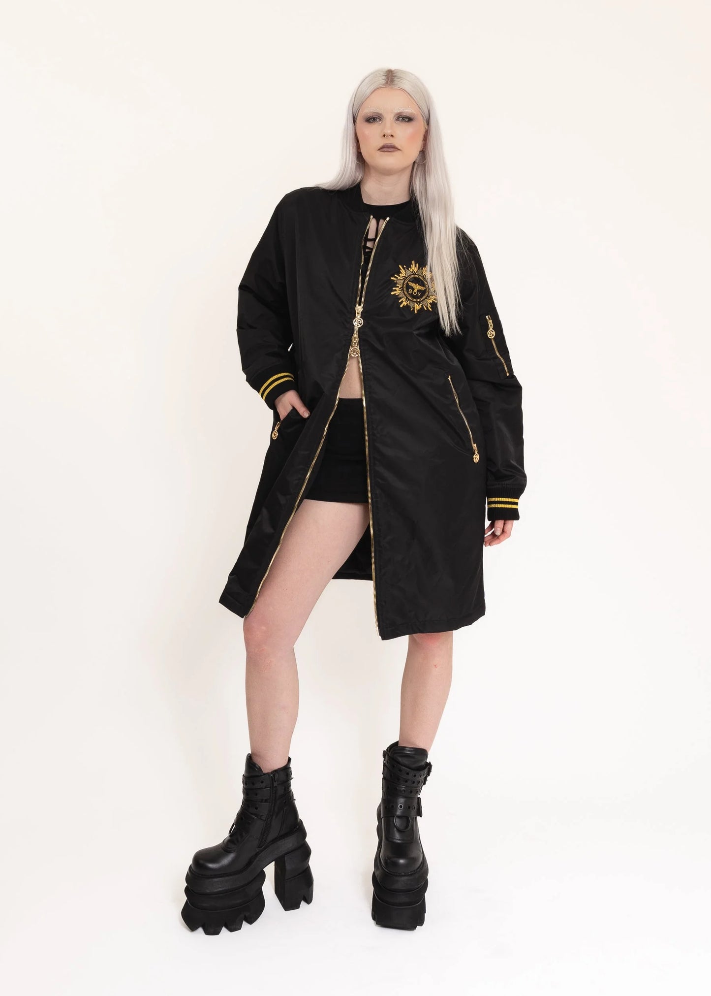 Boy London Longline Bomber Jacket