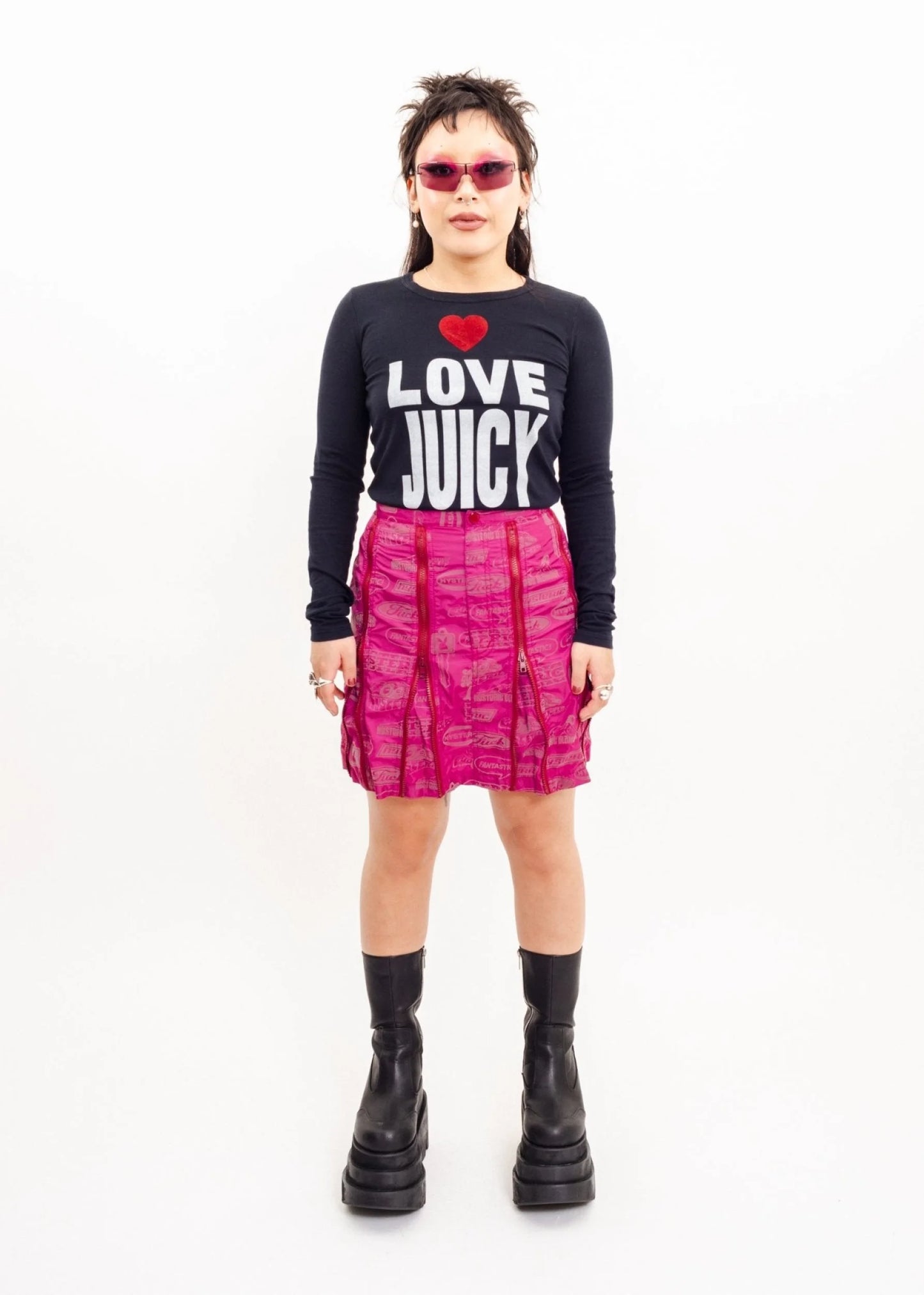 Juicy Couture Love Juicy velvet flocked Long Sleeve top