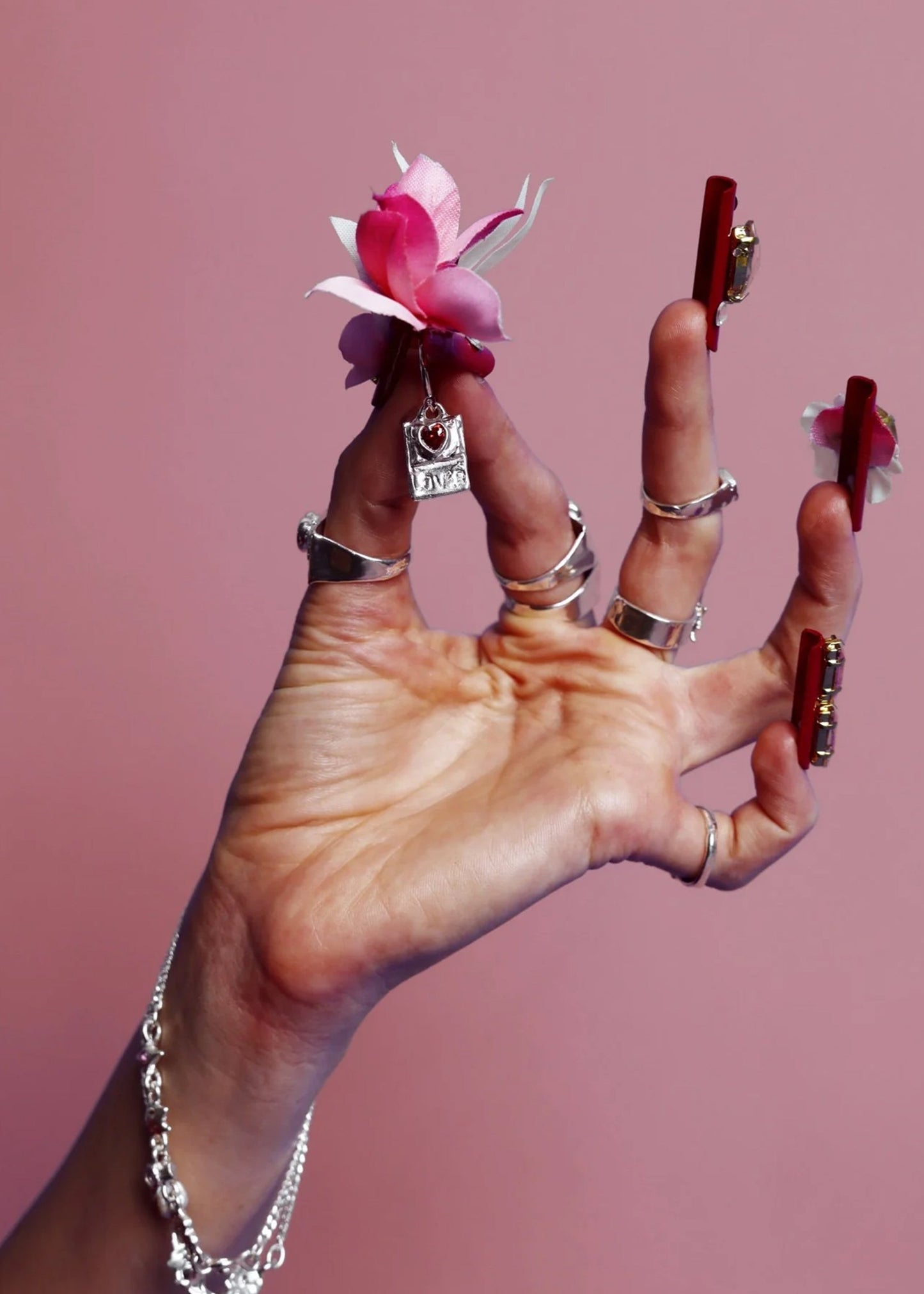 Lover tarot sleeper earrings