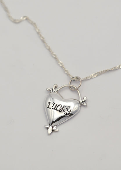 Lucky heart pendant