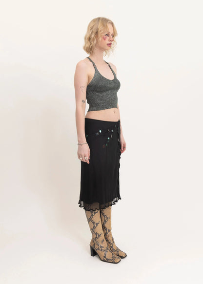 Bizarre Bazaar Lurex glitter knit cami