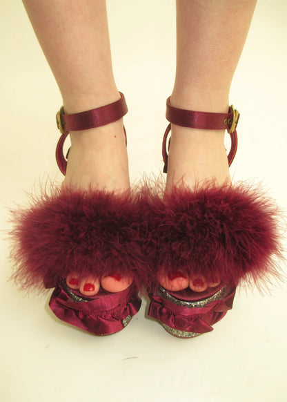 Swankiss Marabou Feathered Platforms