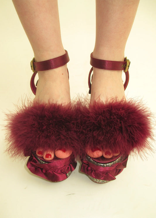 Swankiss Marabou Feathered Platforms