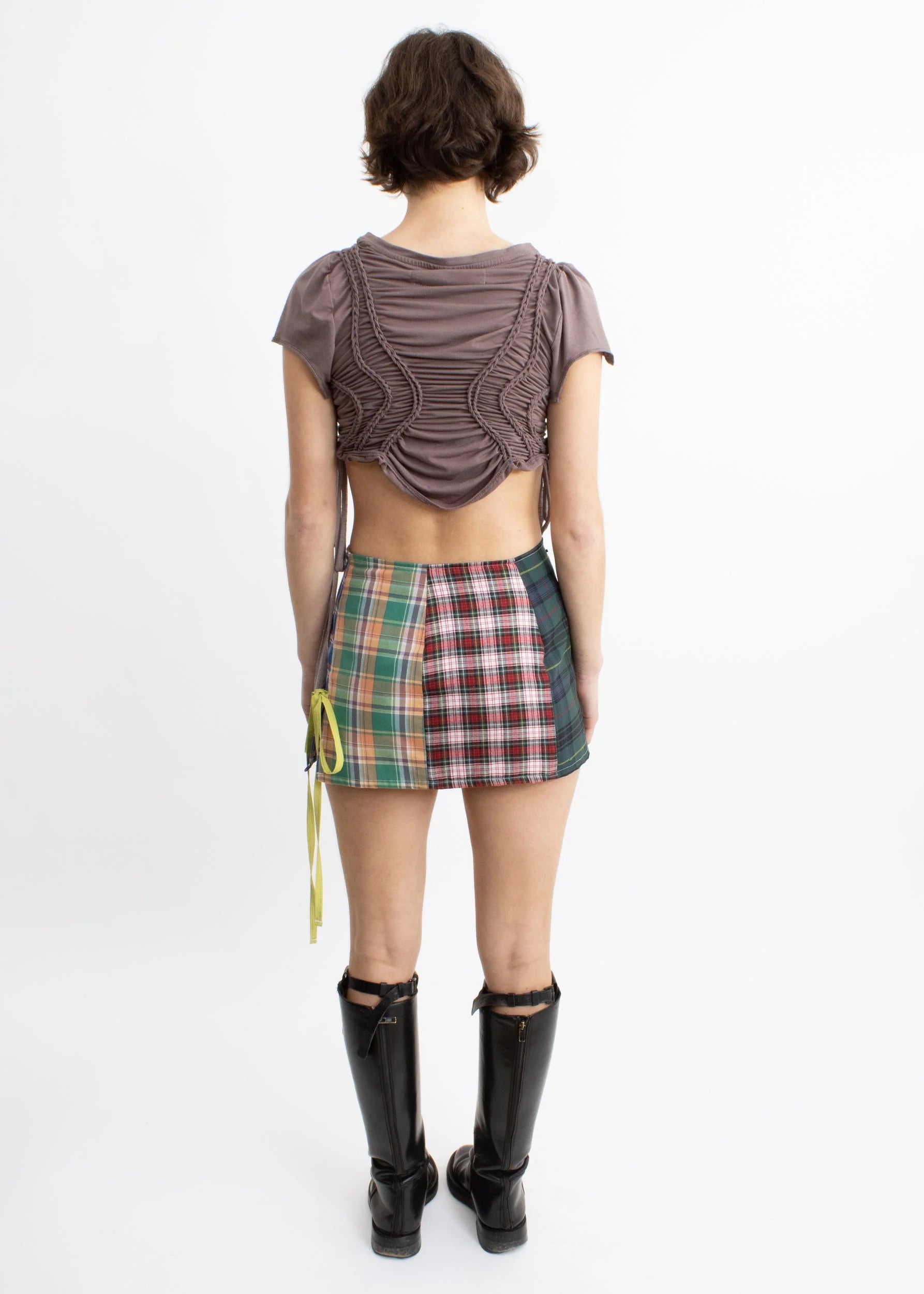 Laurence Sabrine Mash Mini Skirt- size 1 (6-8)