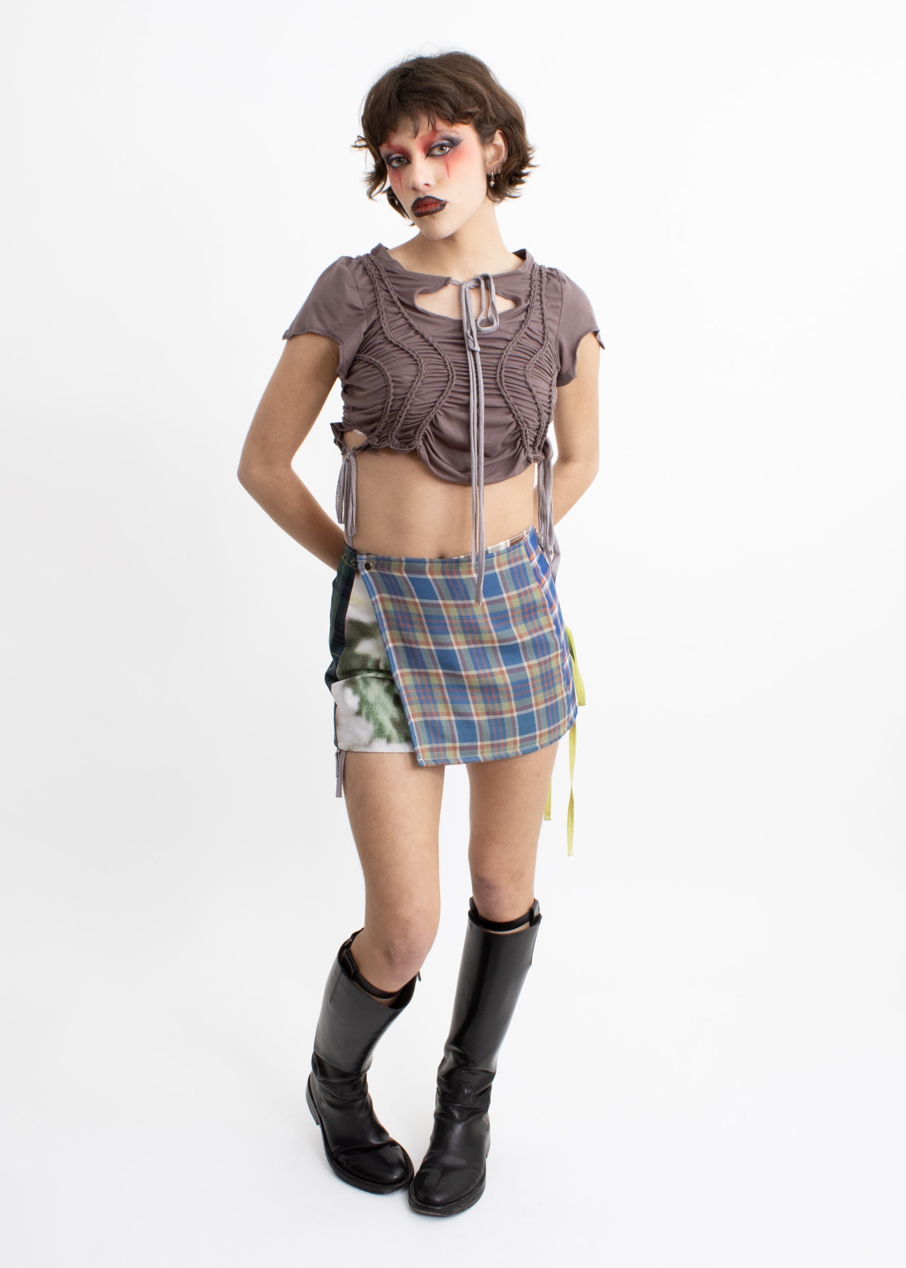 Laurence Sabrine Mash Mini Skirt- size 1 (6-8)