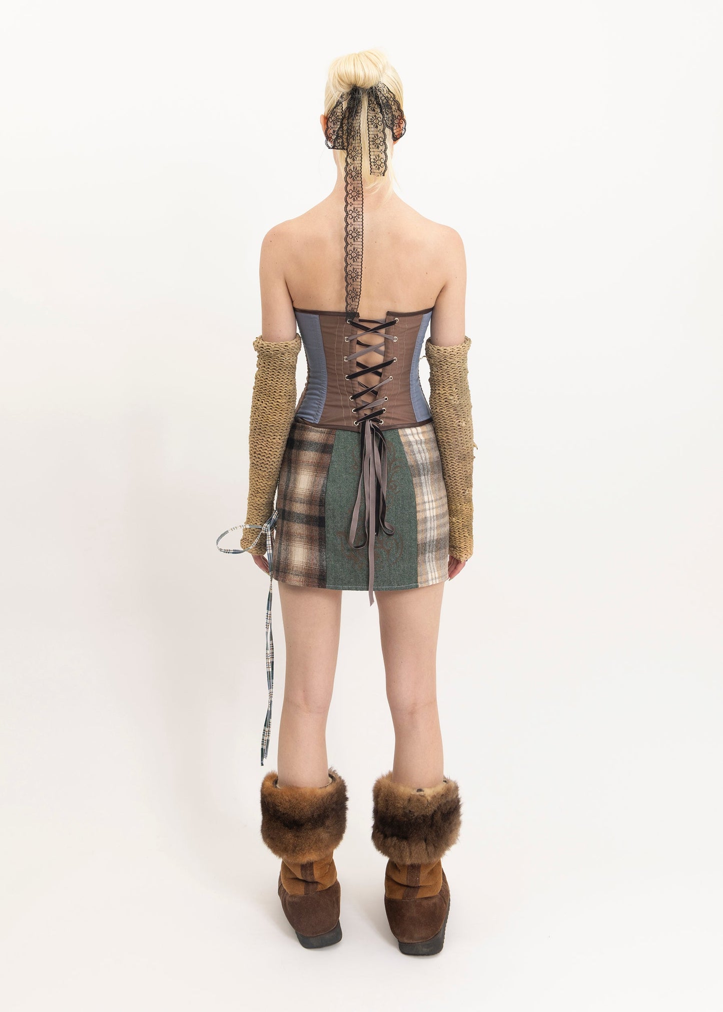 Laurence Sabrine x Banshee Mash Mini Skirt- size 1 (6-8)