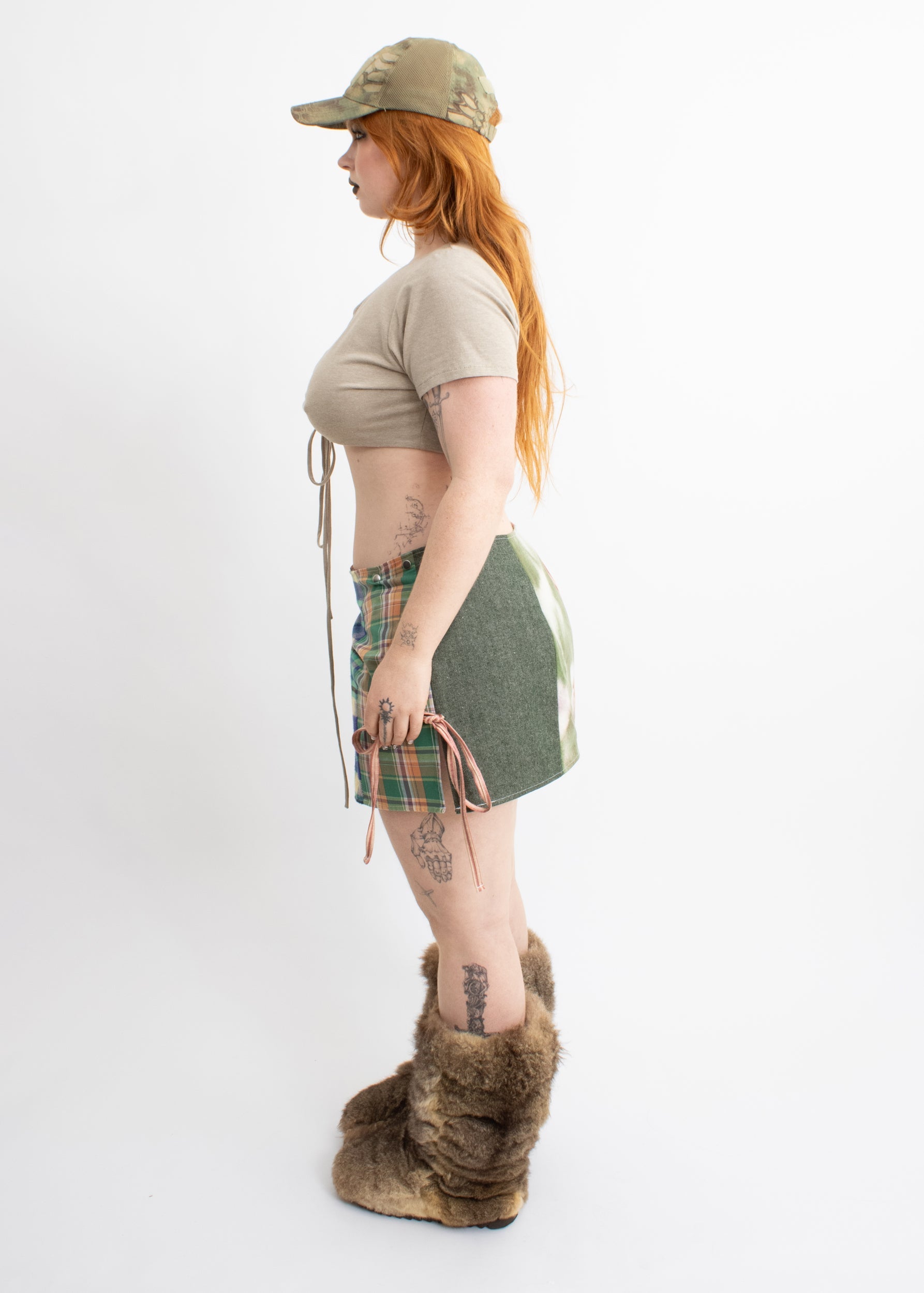 Laurence Sabrine Mash Mini Skirt- size 4 (12-14)
