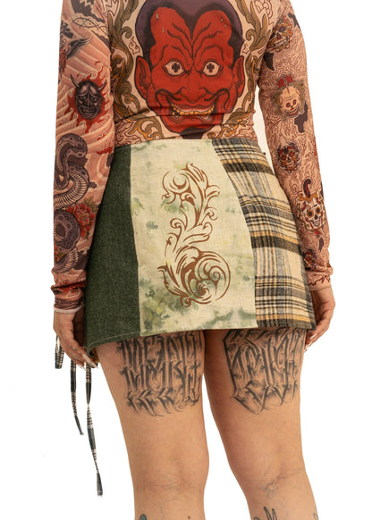 Laurence Sabrine x Banshee Mash Mini Skirt- size 4 (12-14)