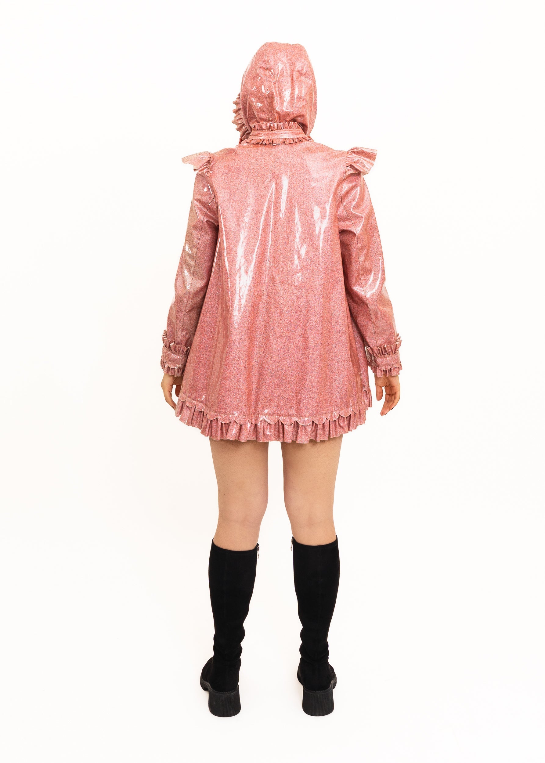 Meadham Kirchoff for Topshop glitter ruffle rain coat Bizarre Bazaar