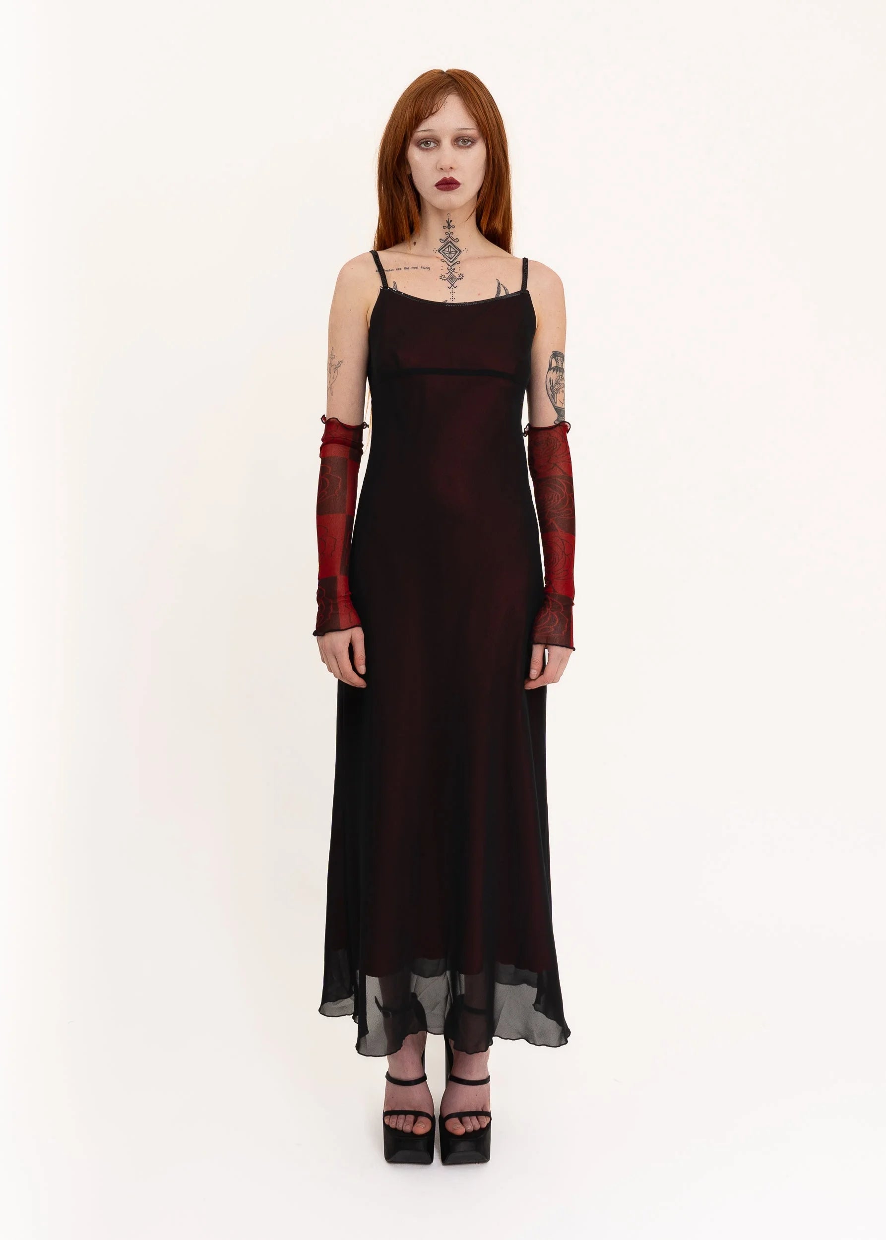 Bizarre Bazaar Mesh overlay slip dress