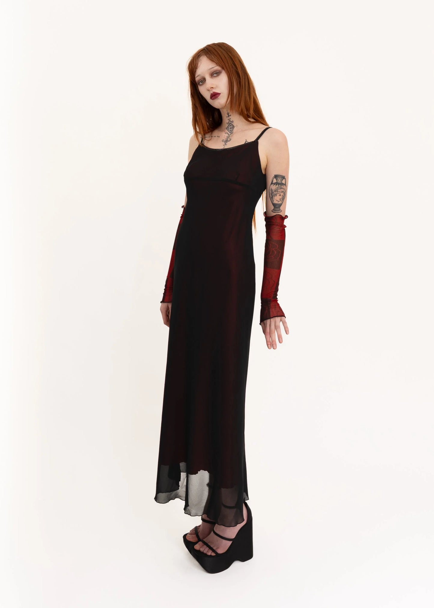 Bizarre Bazaar Mesh overlay slip dress