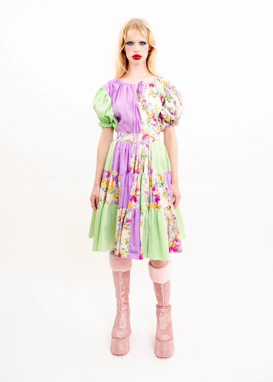 Jojo The Label Mini Blossom Patchwork Dress