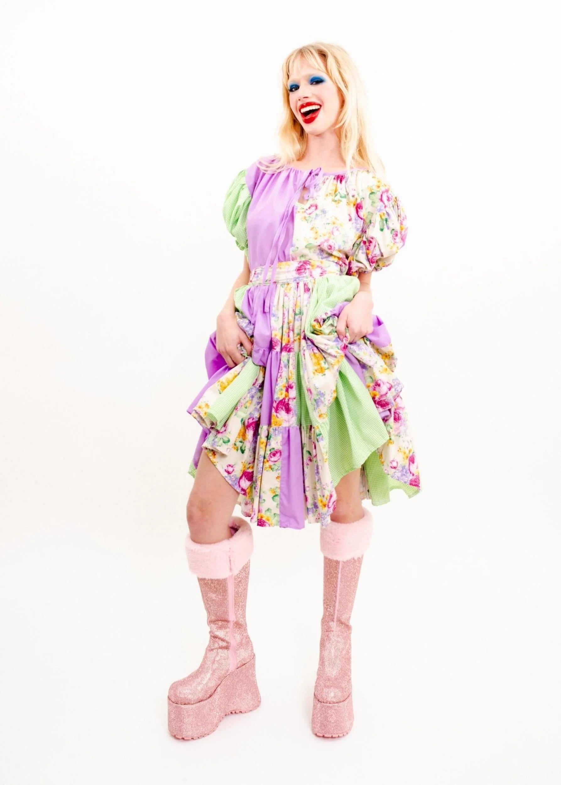 Jojo The Label Mini Blossom Patchwork Dress